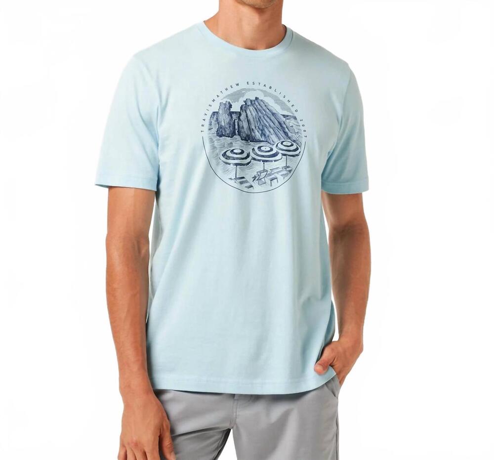 NEW TRAVISMATHEW international travel tee in cory blue